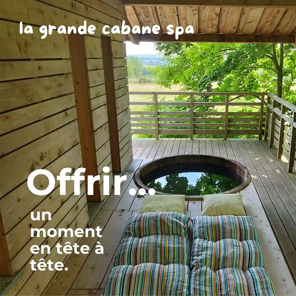 bon cadeau de la grande cabane et spa privatif en normandie